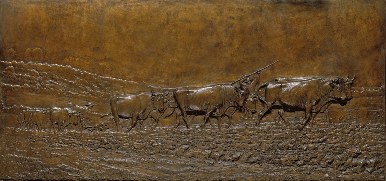 Plöjning i Nivernais av Isidore Jules Bonheur