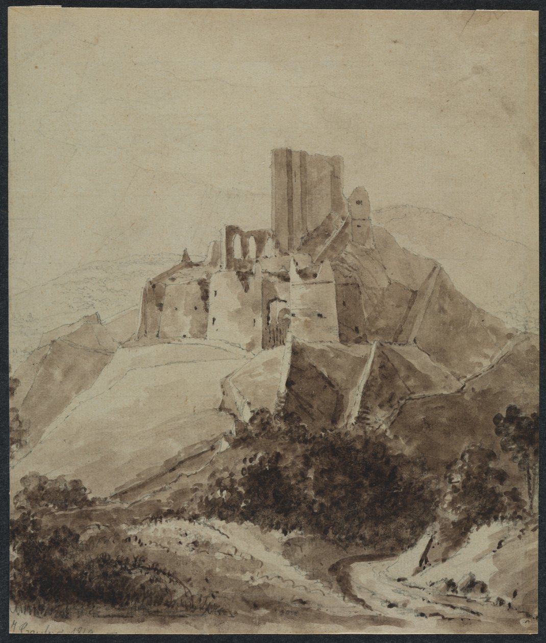 Ruinerna av Chateau d