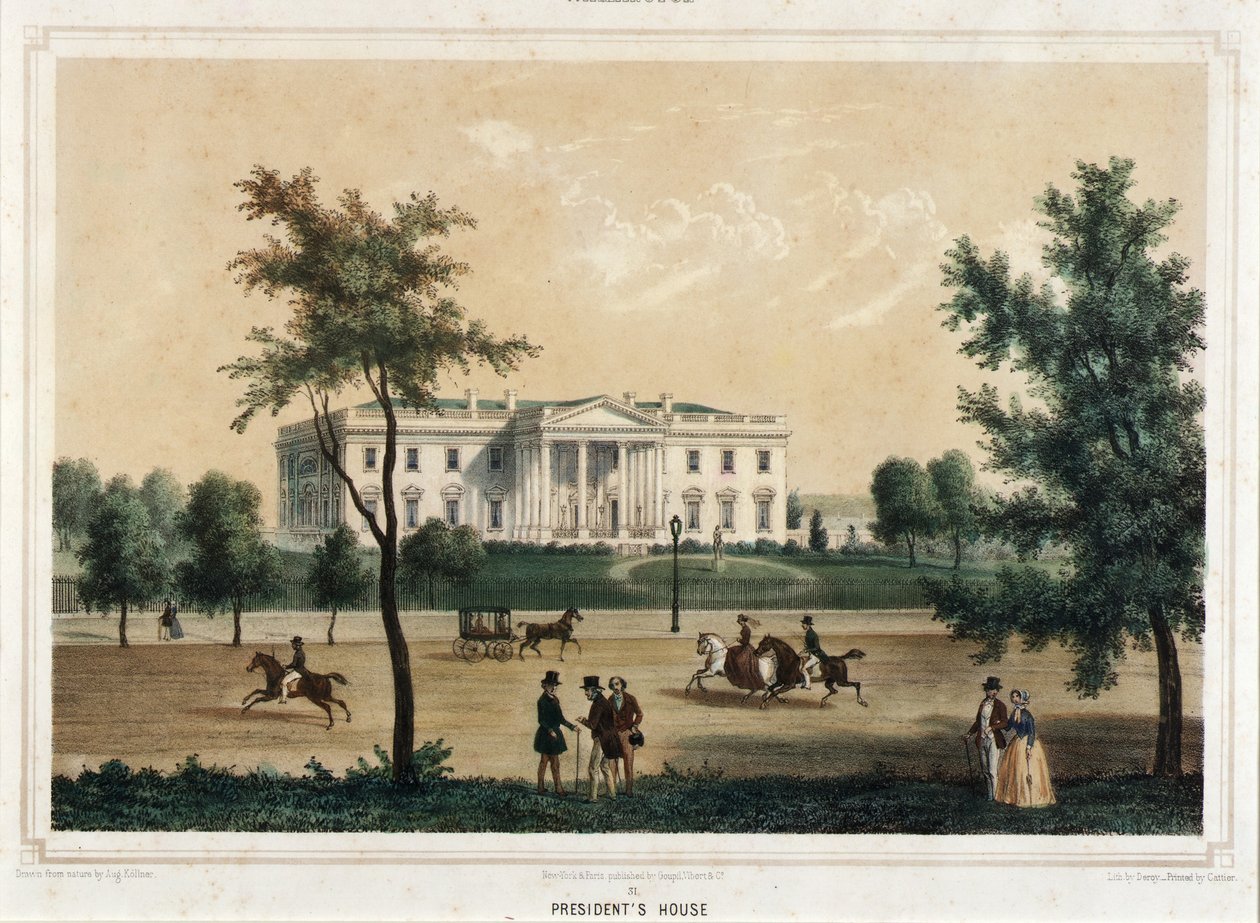 Washington--Presidentens hus av Isidore Laurent Deroy