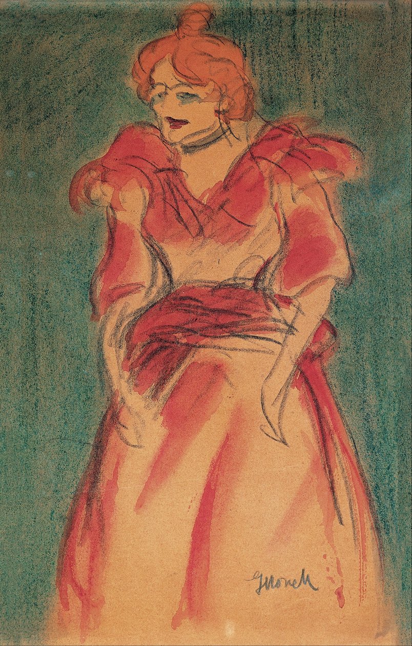 Cabaret-sångerska av Isidre Nonell
