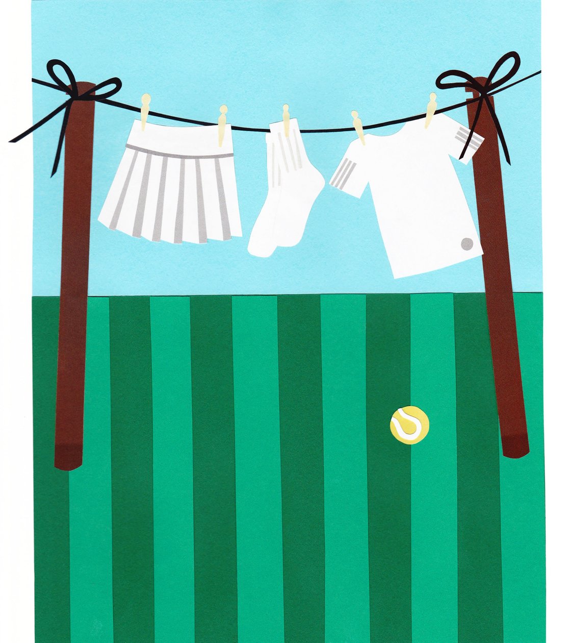 Tennis, 2016 papper av Isobel Barber