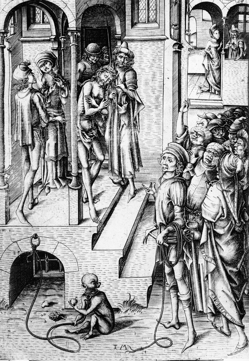 Kristus visad för folket, c.1475-85 av Israhel van Meckenem the younger