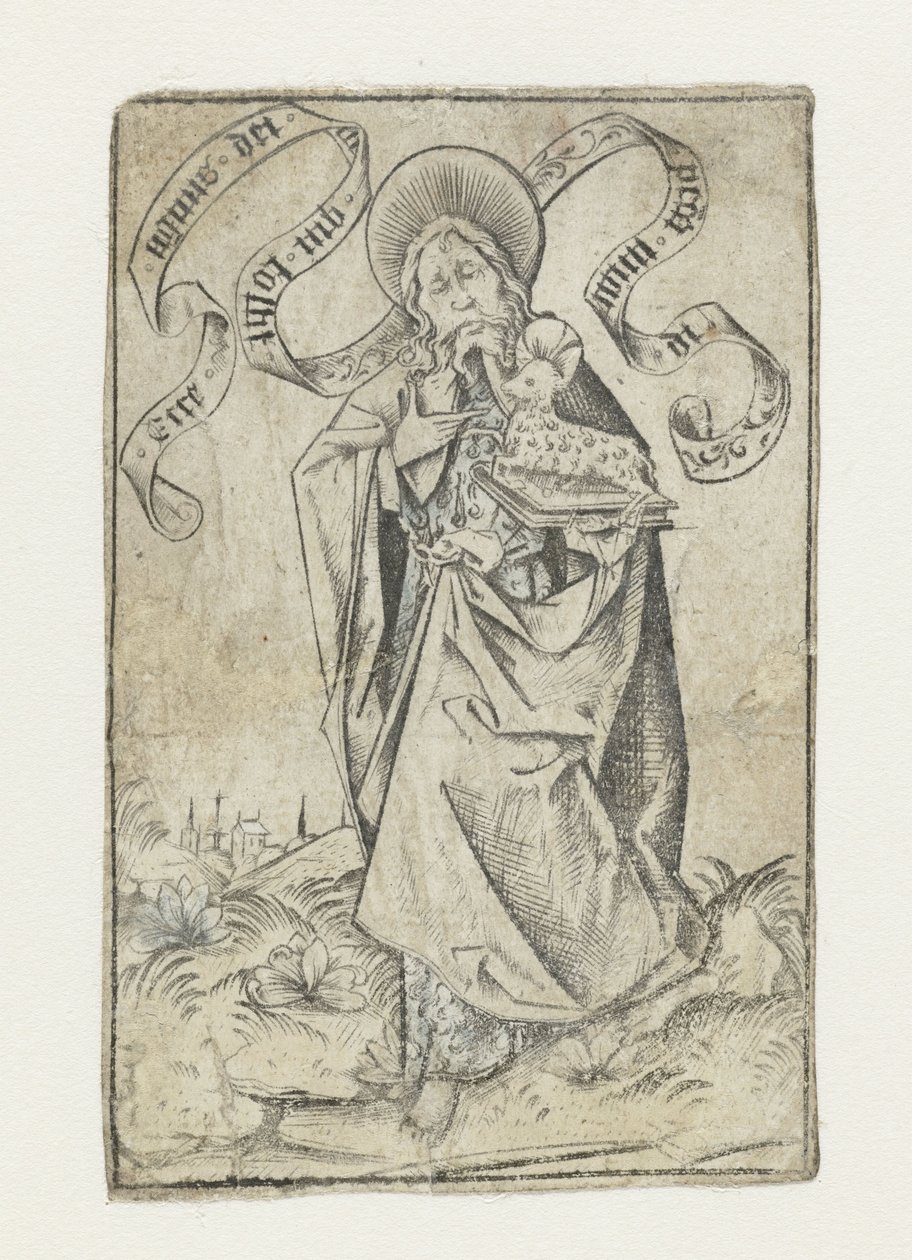 Johannes evangelisten av Israhel van Meckenem