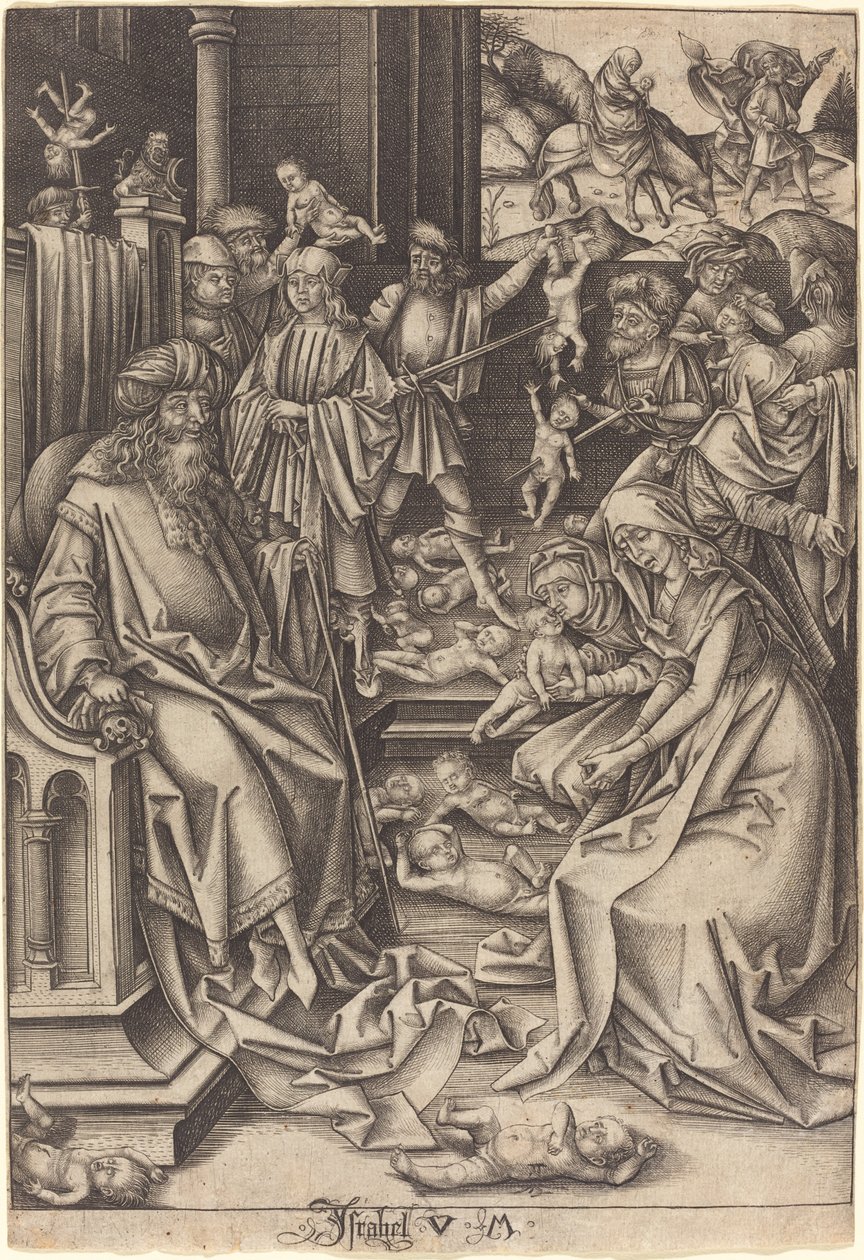 Massaker av de oskyldiga, ca. 14901500. av Israhel van Meckenem