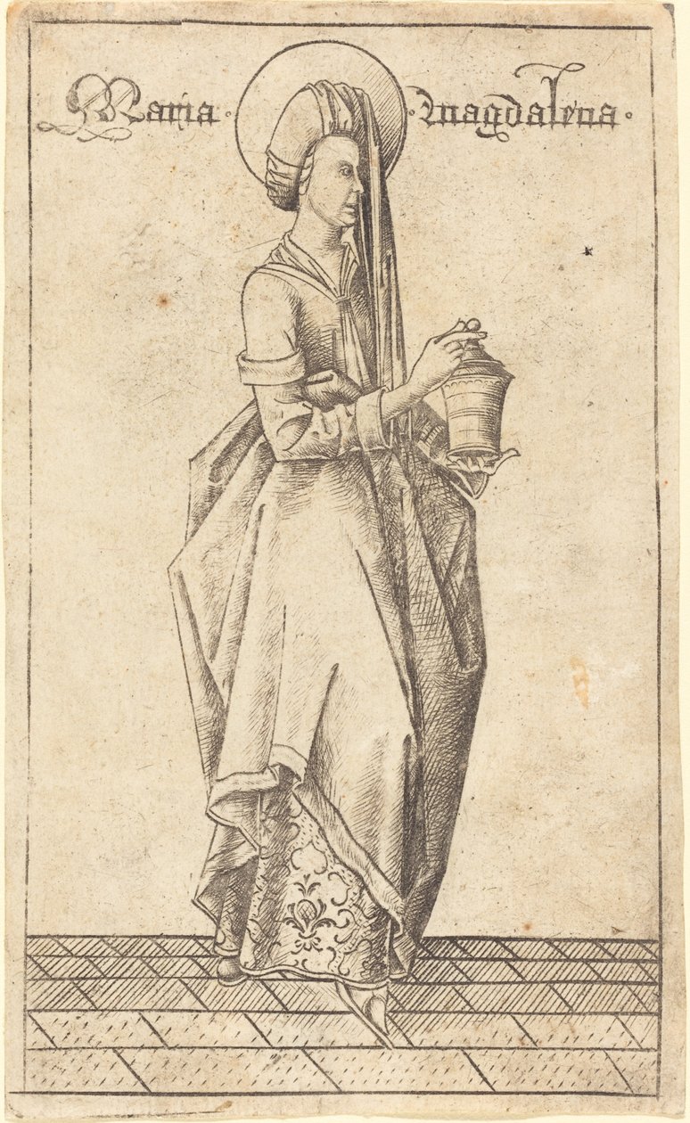 Sankta Maria Magdalena, ca. 1470. av Israhel van Meckenem