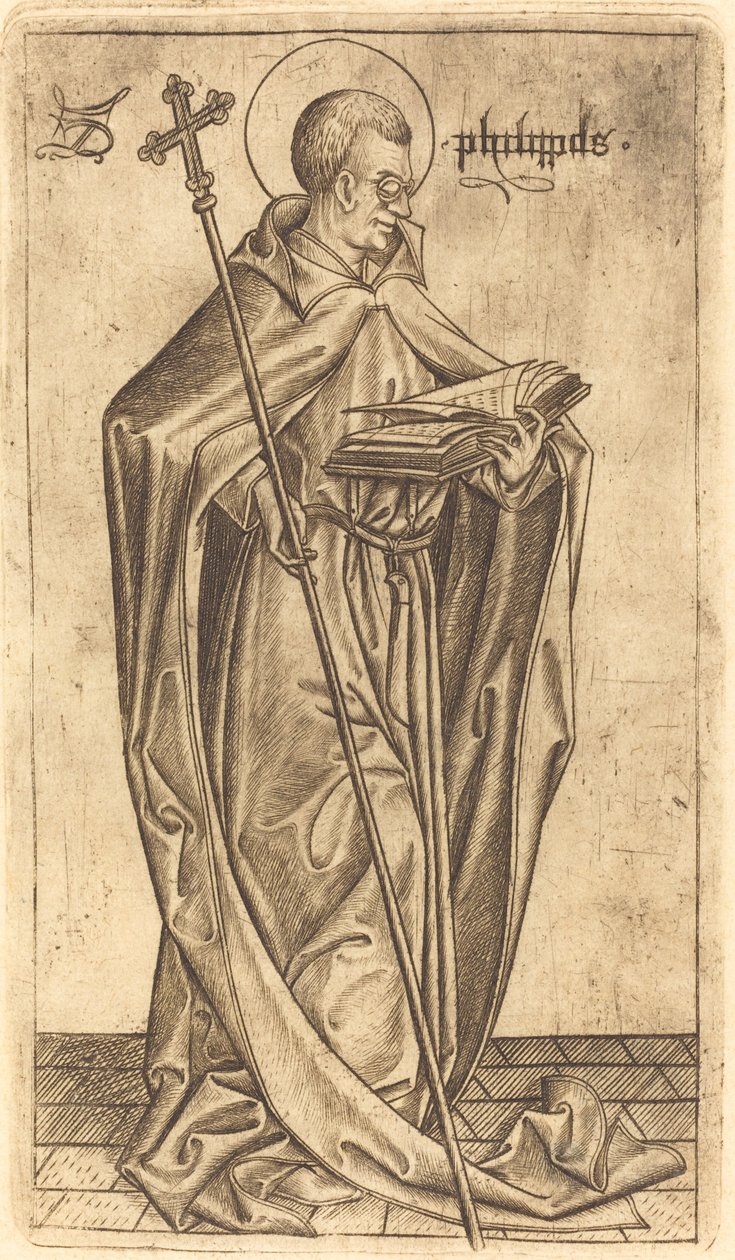 Sankt Filip, ca. 14701480. av Israhel van Meckenem