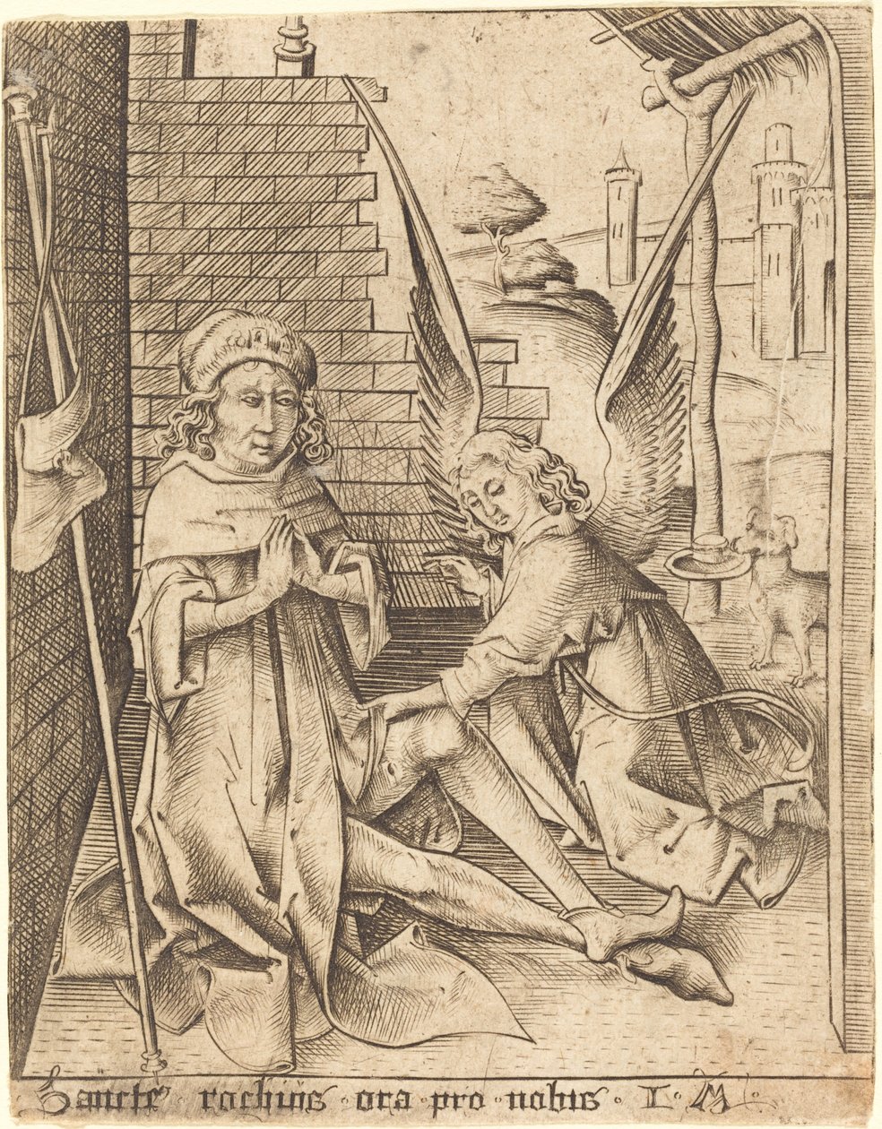 Saint-Roch, ca. 14901500. av Israhel van Meckenem