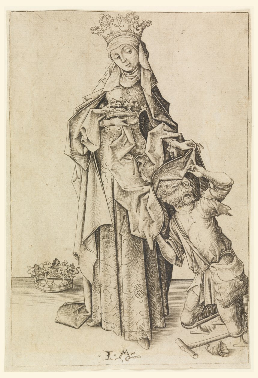 St Elizabeth av Israhel van Meckenem