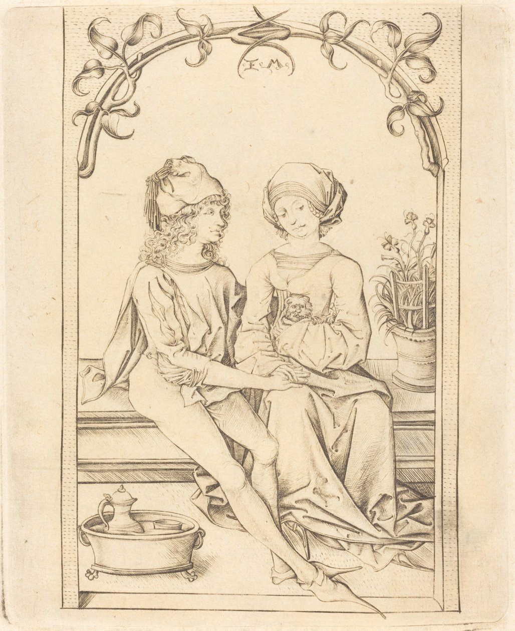 The Lovers, c. 1490. av Israhel van Meckenem