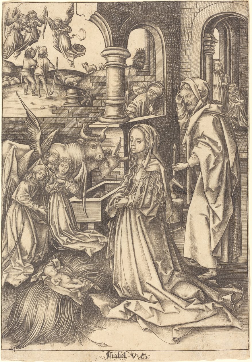 Födelsekyrkan, c. 14901500. av Israhel van Meckenem