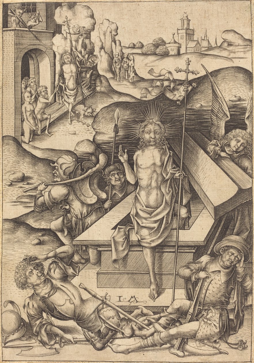 Uppståndelsen, c. 1480. av Israhel van Meckenem