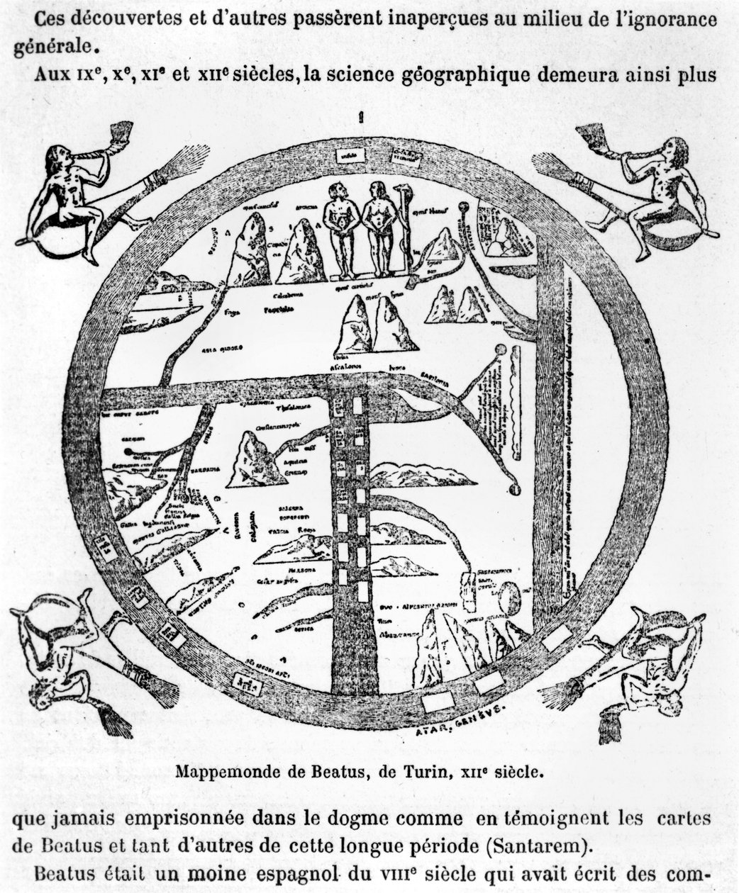 Välsignad är Turins mappamundi av Italian School