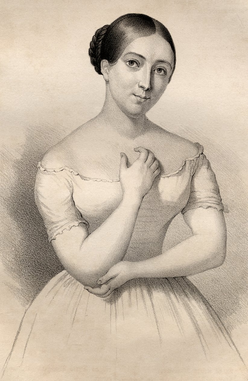 Giulia Grisi (1811-69) av Italian School