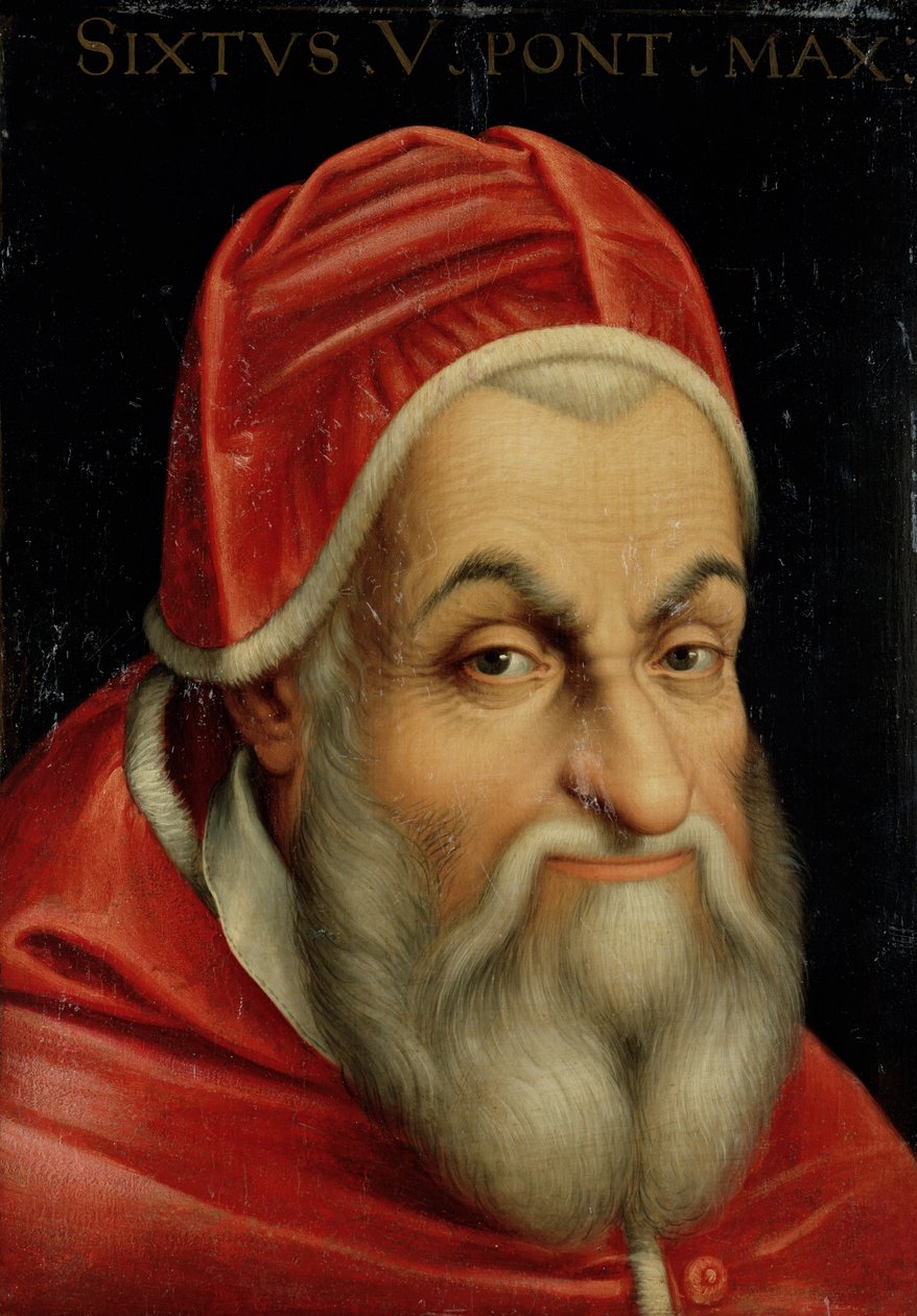 Påve Sixtus V (1520-90) av Italian School