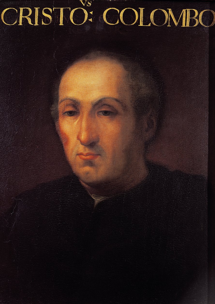 Porträtt av Christopher Columbus (1451-1506) av Italian School