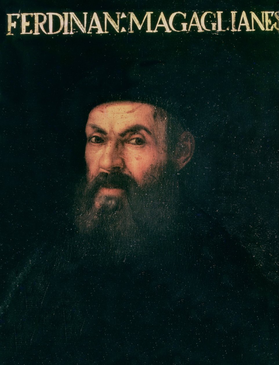 Porträtt av Ferdinand Magellan (ca 1480-1521) av Italian School