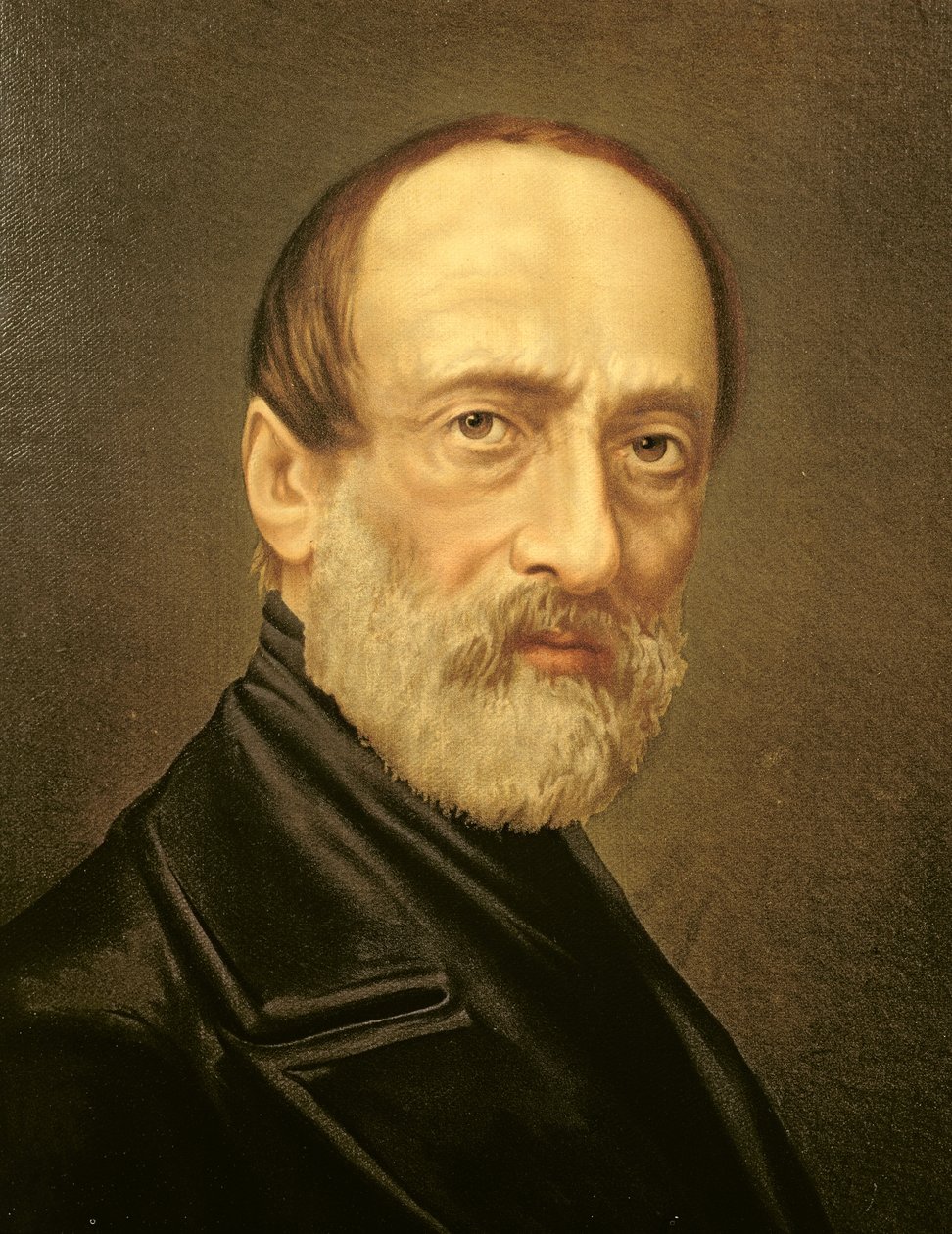 Porträtt av Giuseppe Mazzini av Italian School