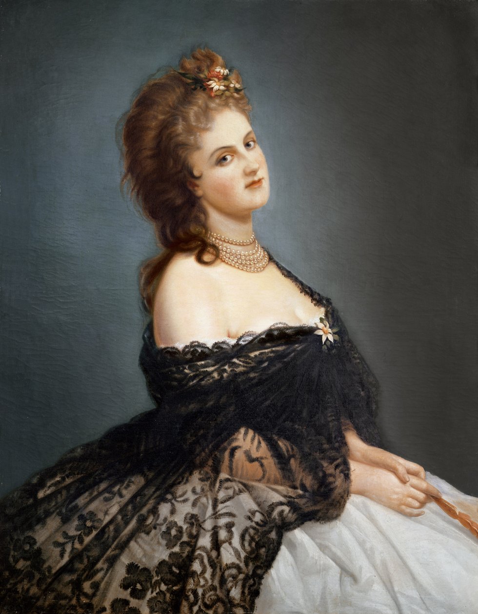 Porträtt av Virginia Oldoini (1837-99) grevinnan av Castiglione av Italian School