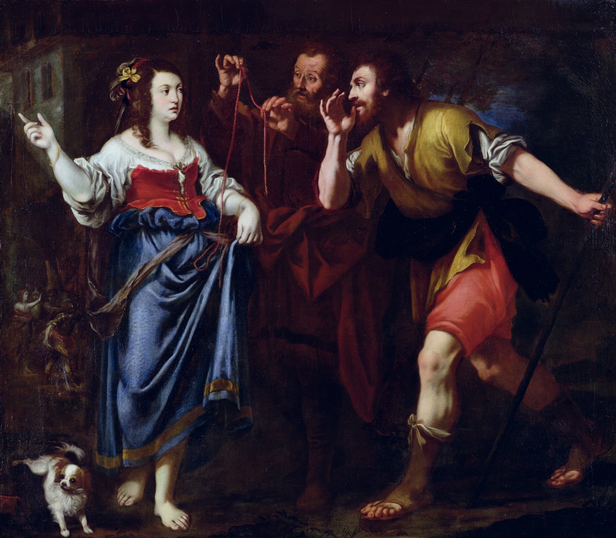 Rahab och Josuas sändebud av Italian School
