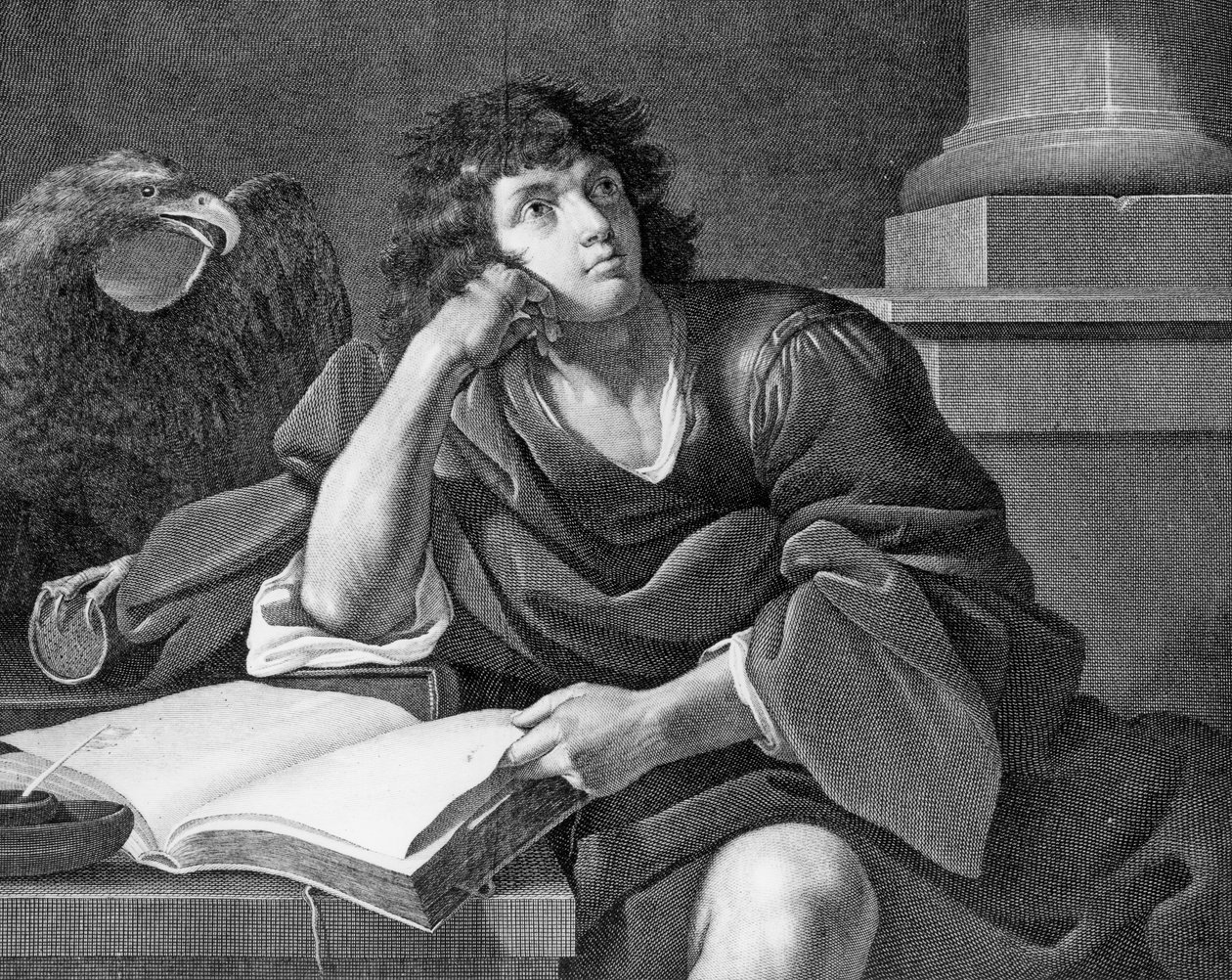 Johannes evangelisten av Italian School