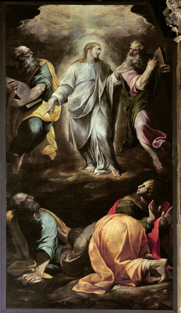Kristi förvandling från orgeln, avslutad 1559-1602 av Italian School