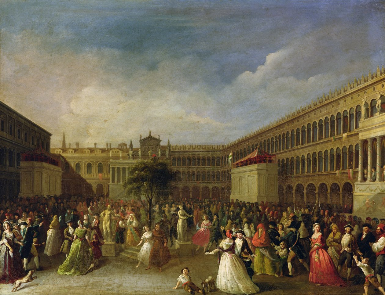 Frihetsträdet på Piazza San Marco av Italian School