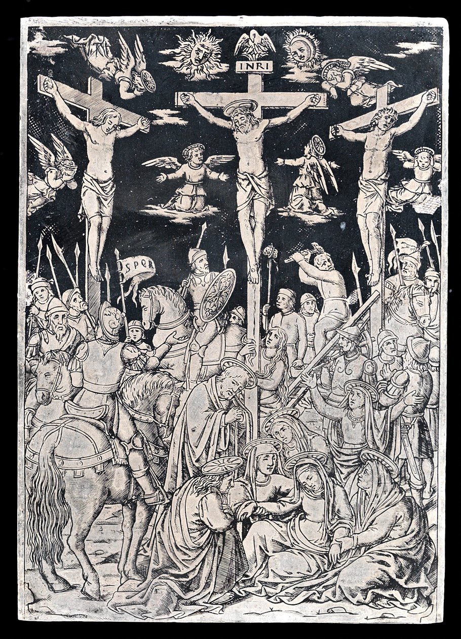 Pax med Kristus på korset av Italian 15th Century