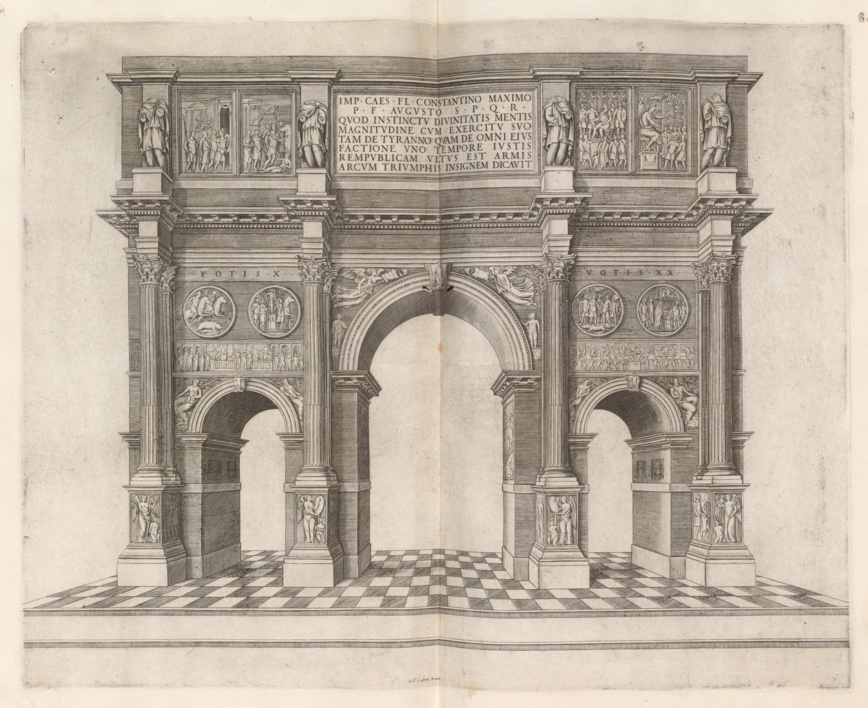 Konstantins båge av Italian 16th Century