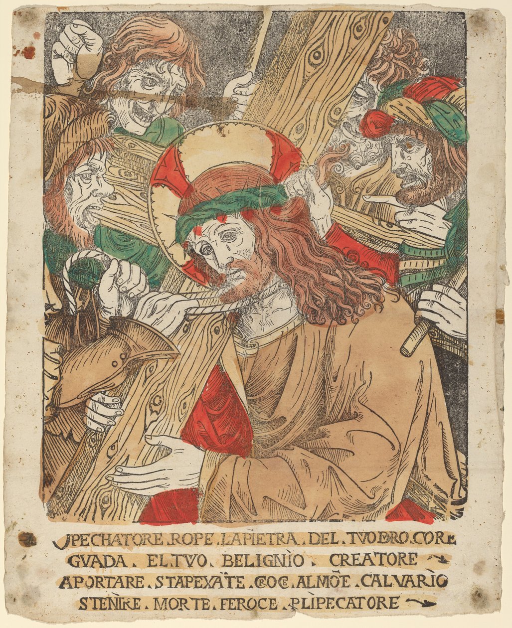 Kristus som bär korset av Italian 16th Century