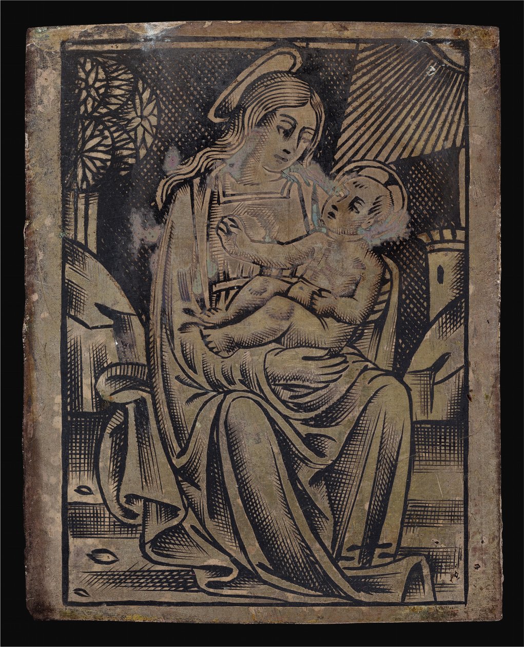 Jungfru och barn av Italian 16th Century