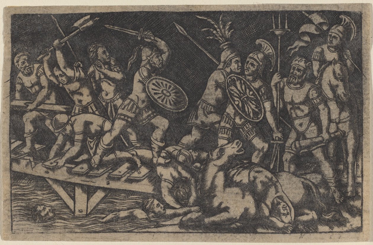 Horace Cocles av Italian 18th or 19th Century