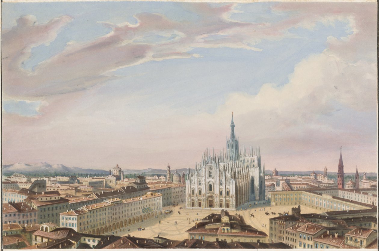 Milanos katedral av Italian 19th Century