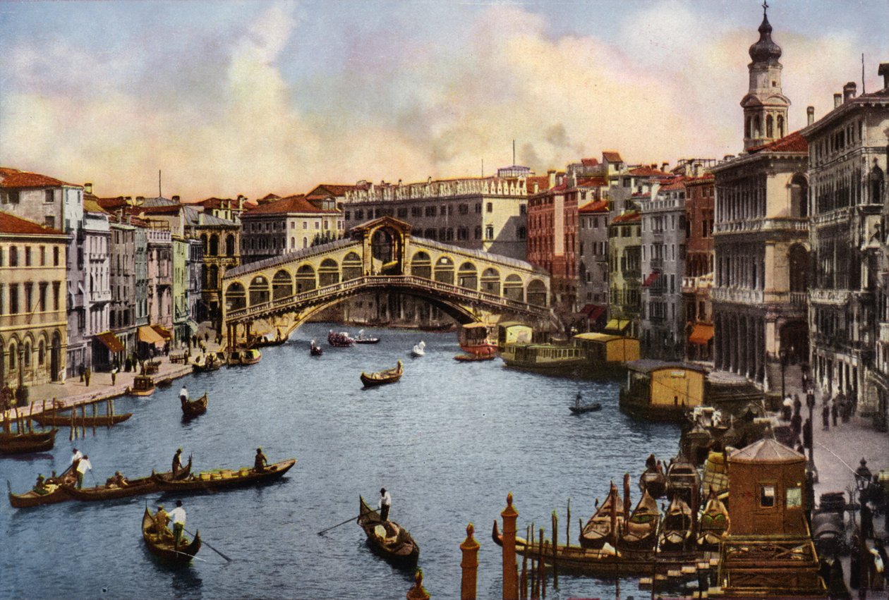 Venezia / Venedig: Rialtobron (färgfoto) av Italian Photographer