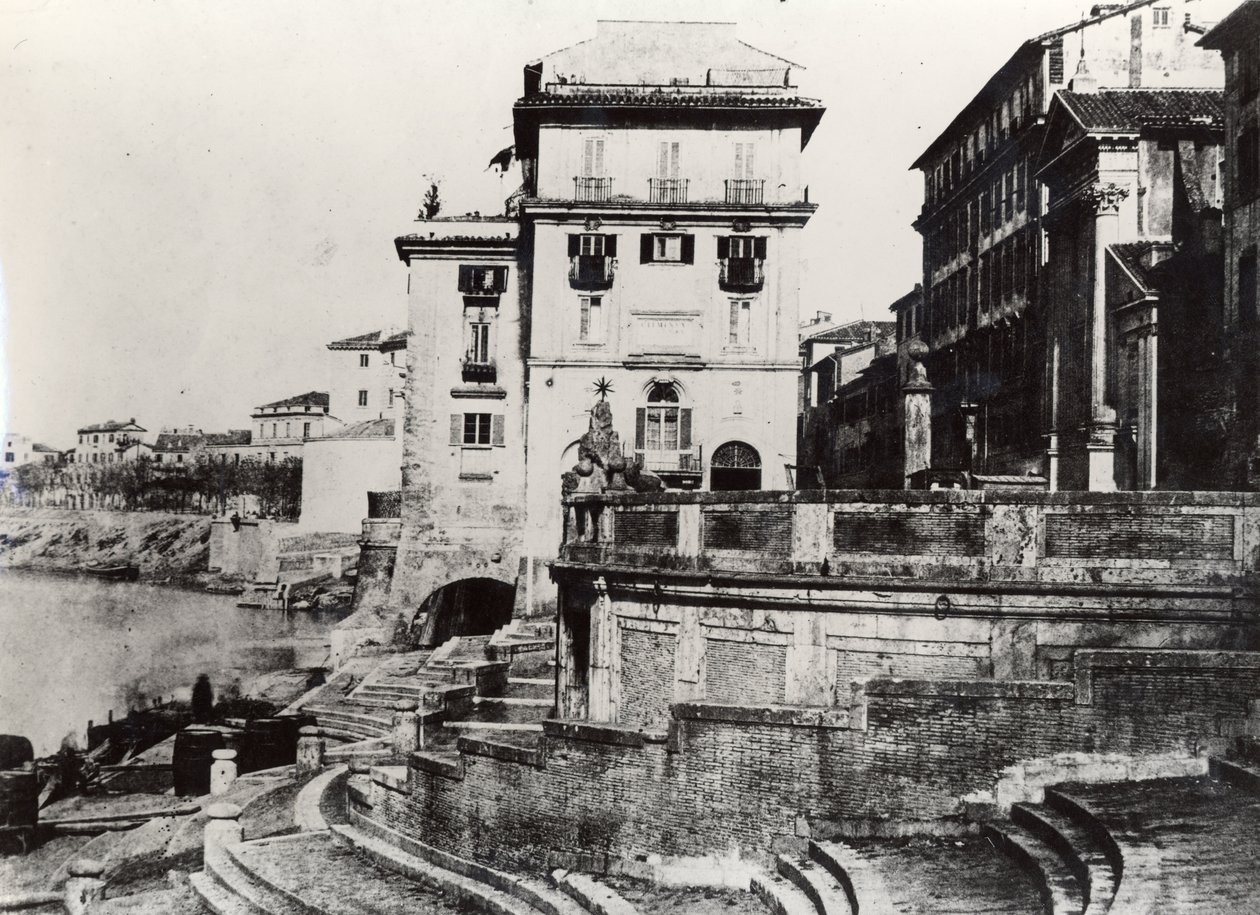 Utsikt över Porto di Ripetta av Italian Photographer