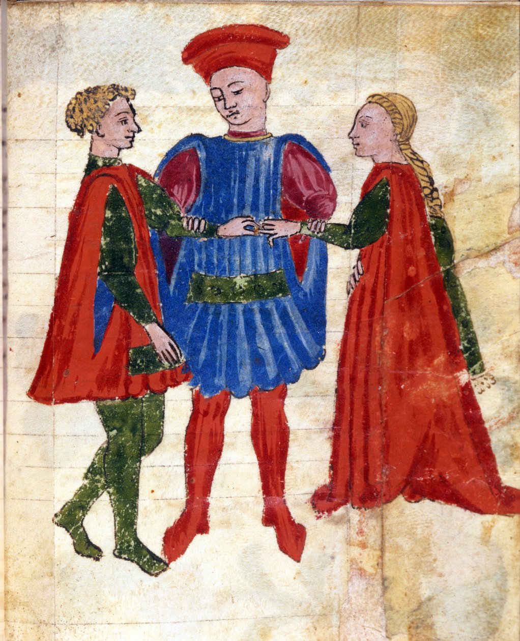 En judisk vigselceremoni (vellum) av Italian School