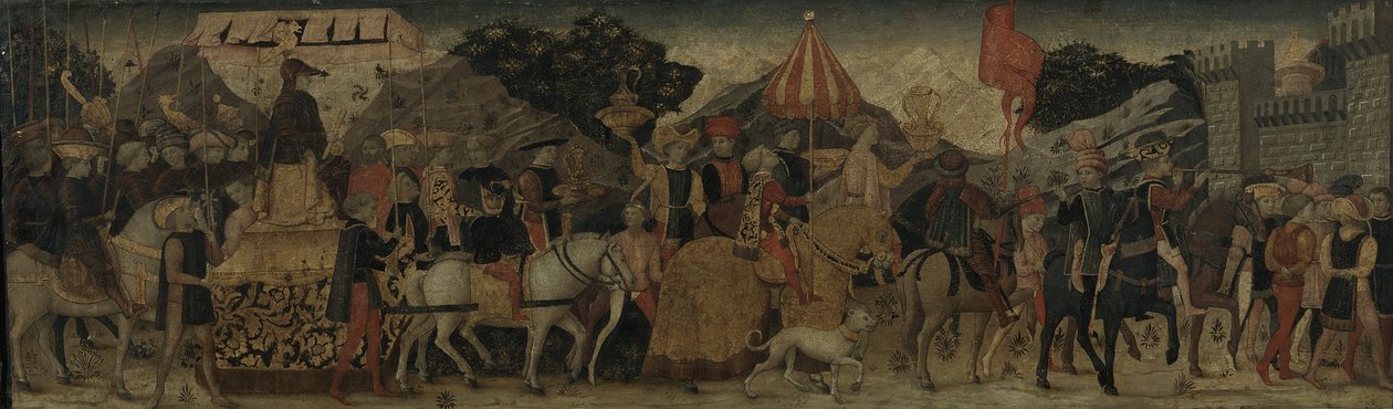 A Triumph, c.1450 (tempera på panel) av Italian School
