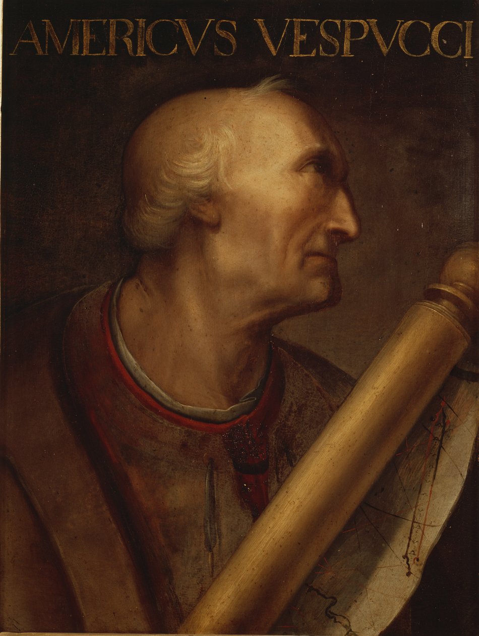 Amerigo Vespucci av Italian School