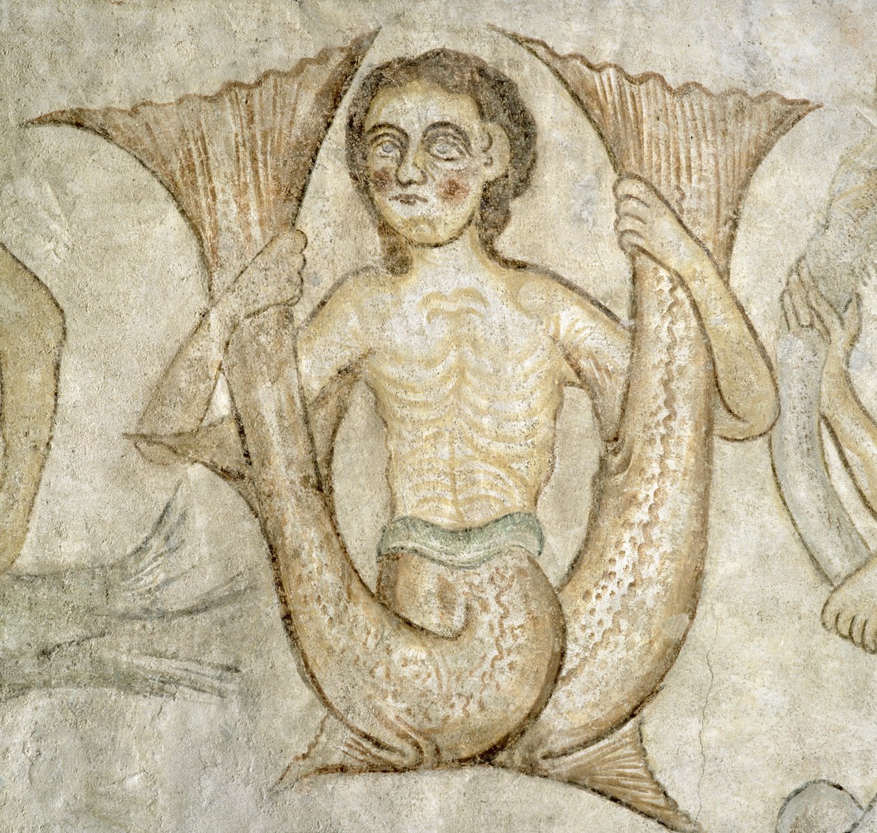 Antropomorf figur (fresk) av Italian School
