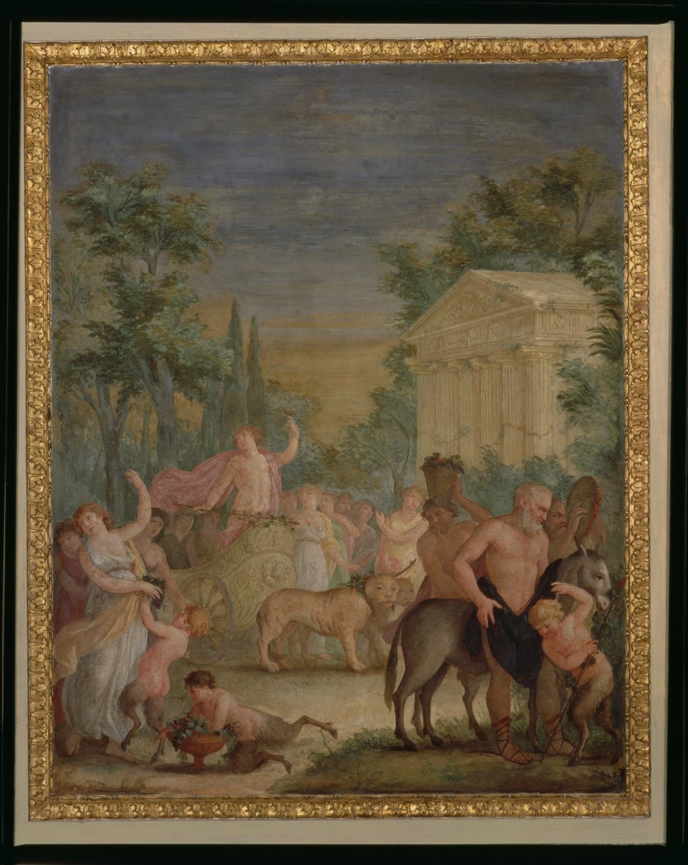 Bacchus och Ariadne av Italian School