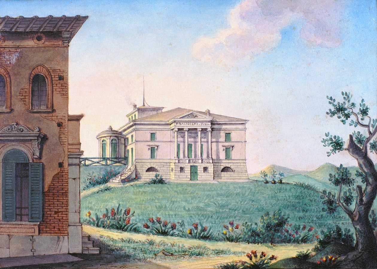Belpoggio, Villa Baciocchi, Bologna av Italian School