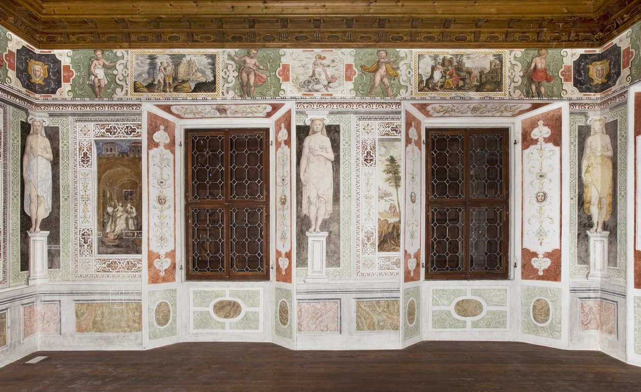 Caryatids Room: Metamorphoses av Ovid (fresk) av Italian School