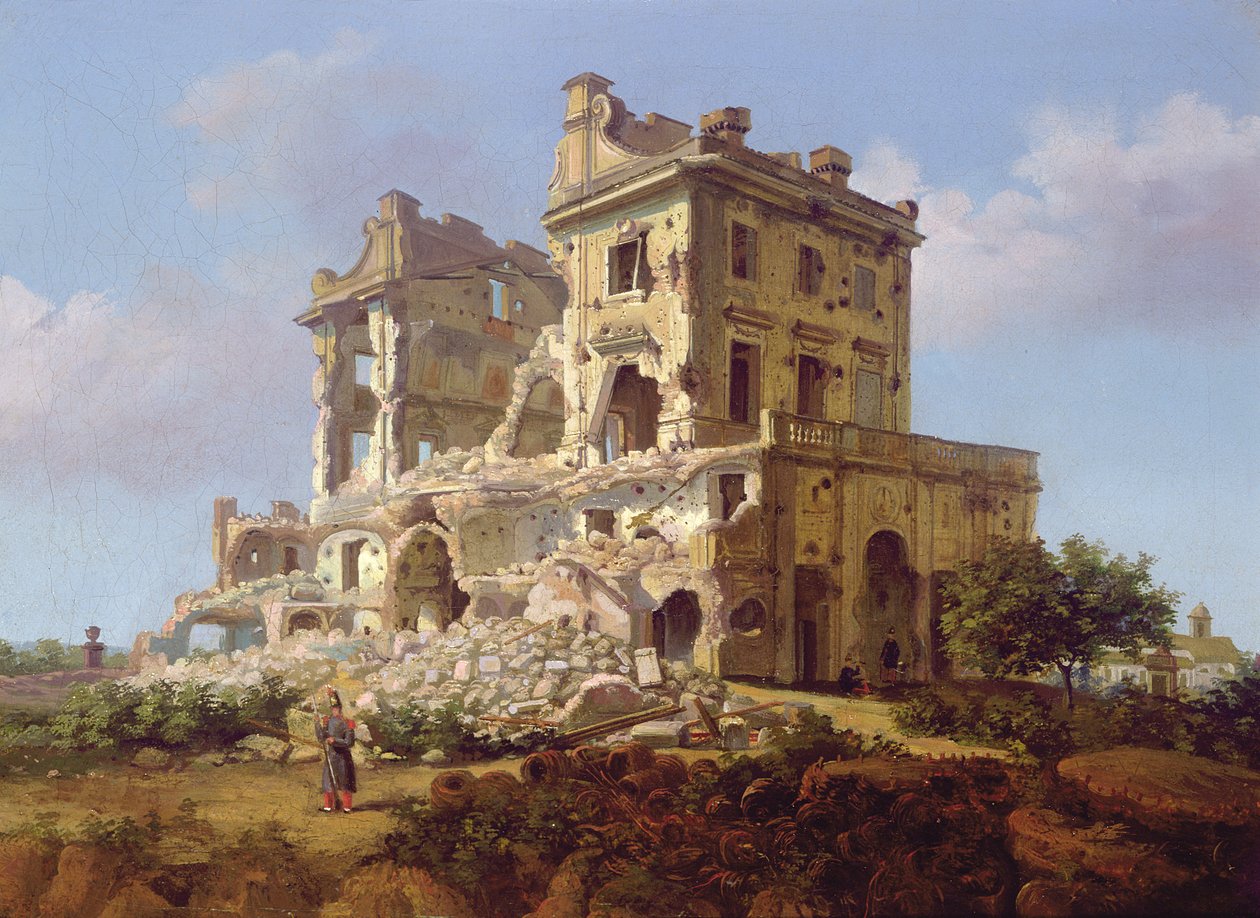 Garibaldis Villa, Italien av Italian School
