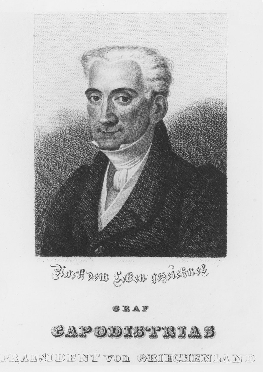 Ioannis Kapodistrias (gravyr) av Italian School