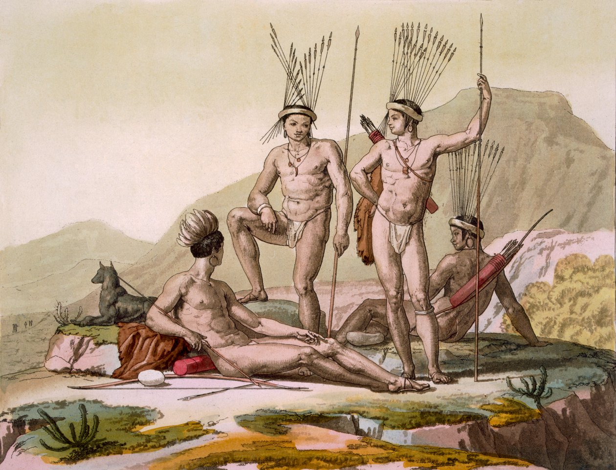 Korah Hottentots of the Cape, ca 1820-talet 30-talet av Italian School
