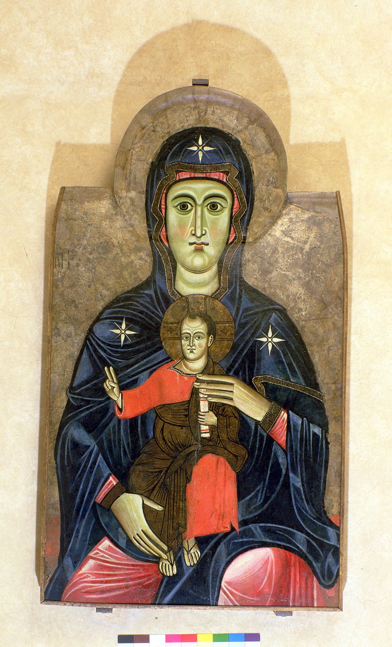 Madonna of the Passion (tempera på panel) av Italian School