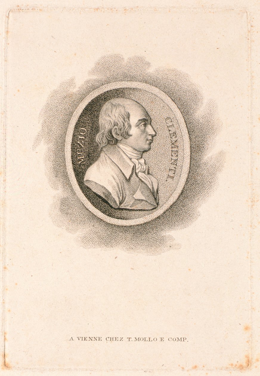 Muzio Clementi (1752-1832) (mezzotint) av Italian School