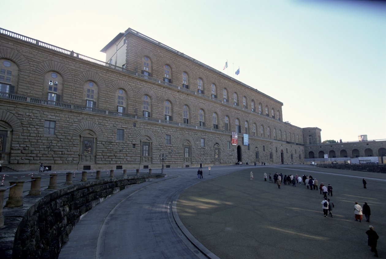 Palazzo Pitti, påbörjad c.1457 av Italian School