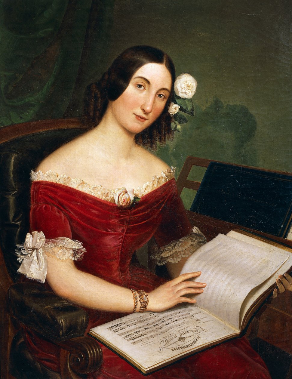 Porträtt av Giuseppina Strepponi (Lodi av Italian School