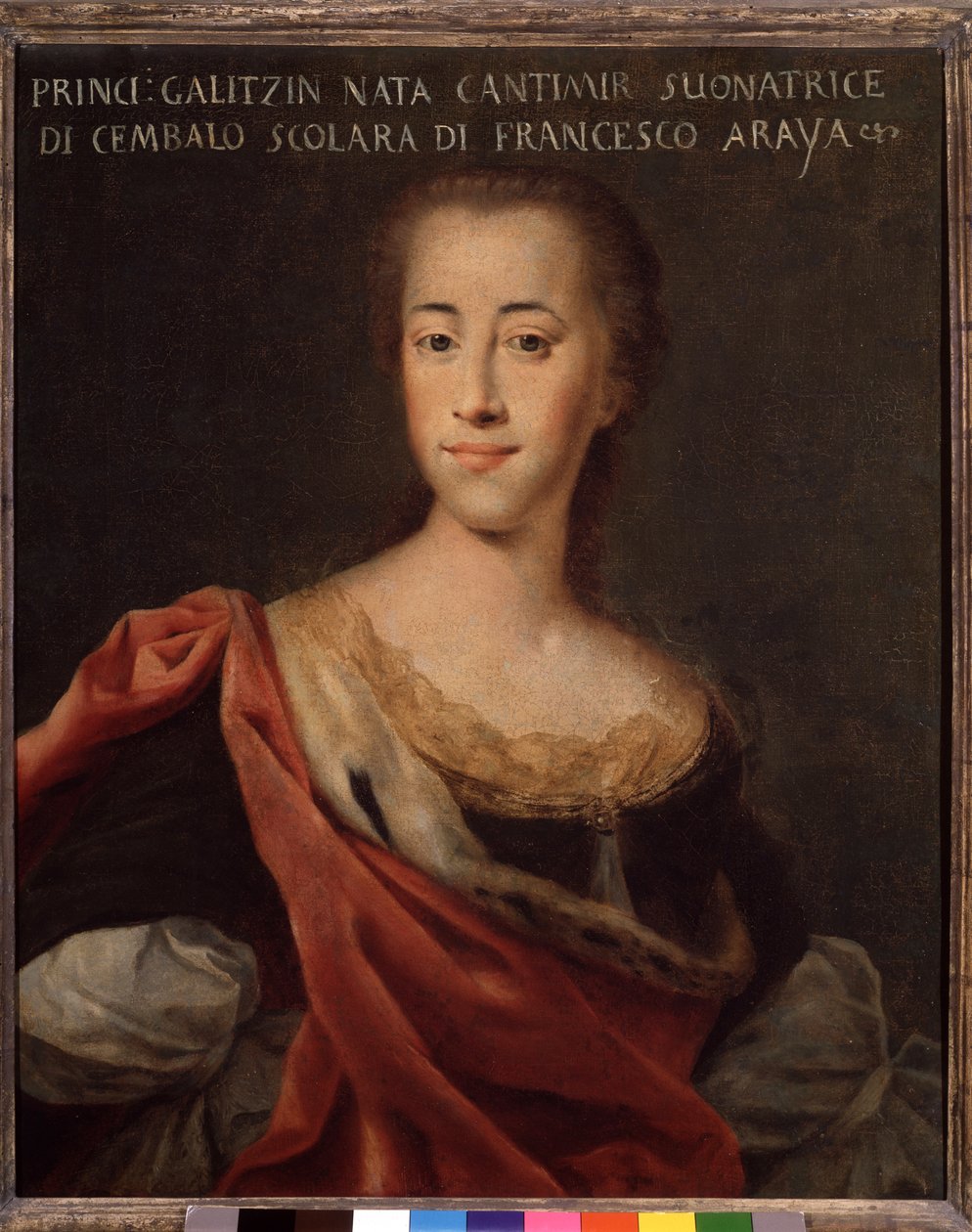 Porträtt av prinsessan Galitzine av Italian School