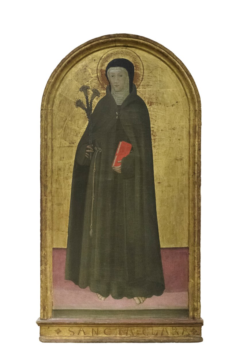 Heliga Klara av Assisi, ca 1425-1450 (panel) av Italian School